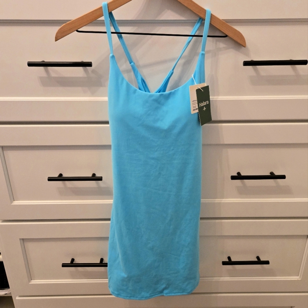 Halara Softlyzero Plush Backless Active Dress Eezy Peezy Edition